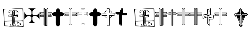 Christian Crosses V Font Image