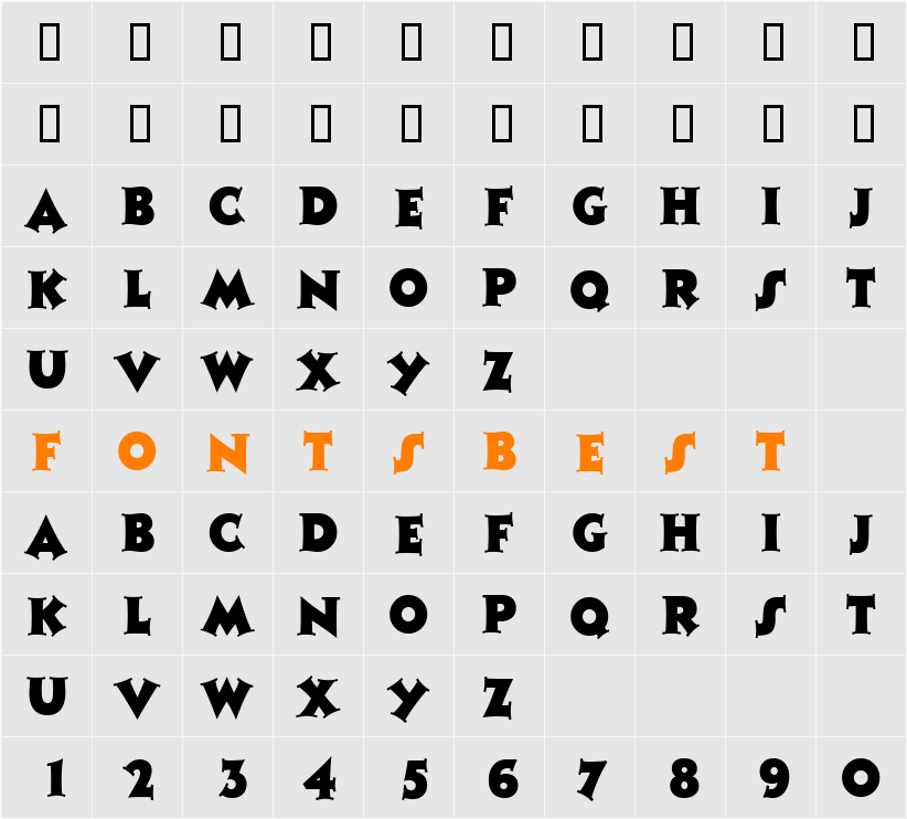 Charte Character Map
