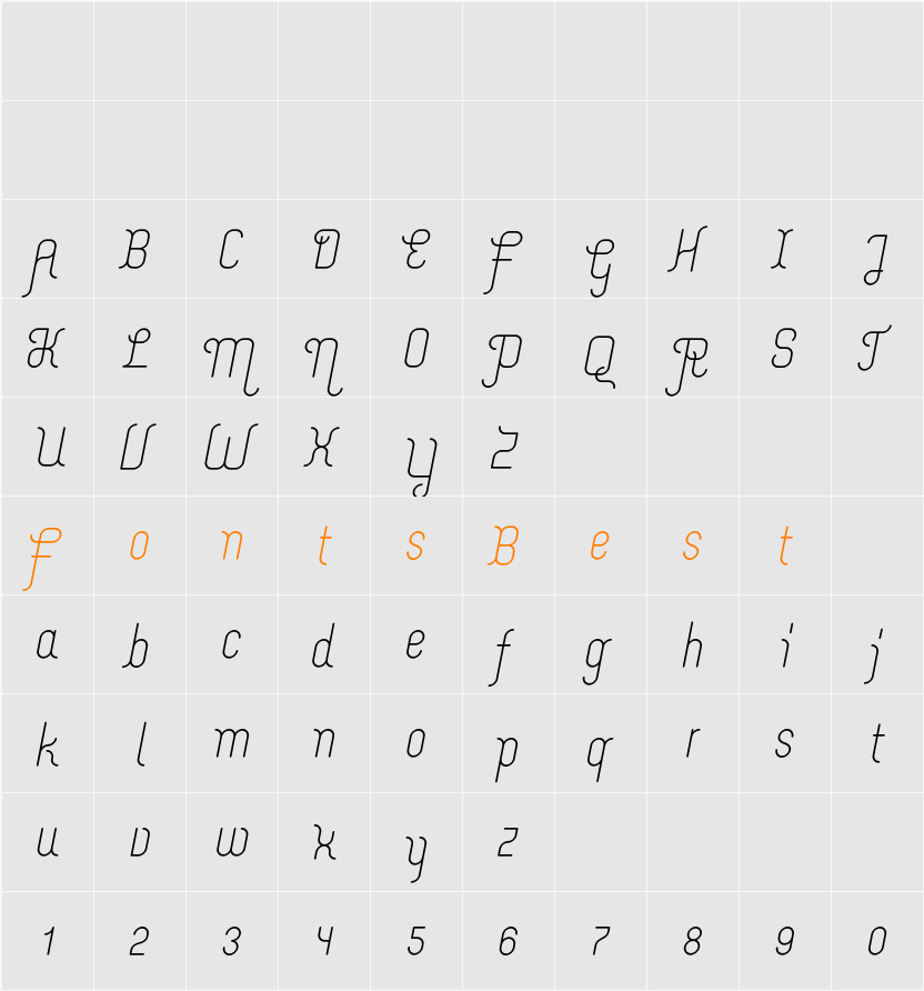 Merijntje Character Map
