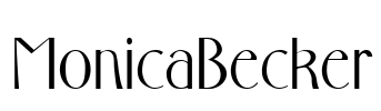 MonicaBecker Font Image