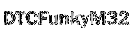 DTCFunkyM32 Font Image