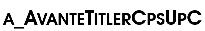 a_AvanteTitlerCpsUpC Font Image