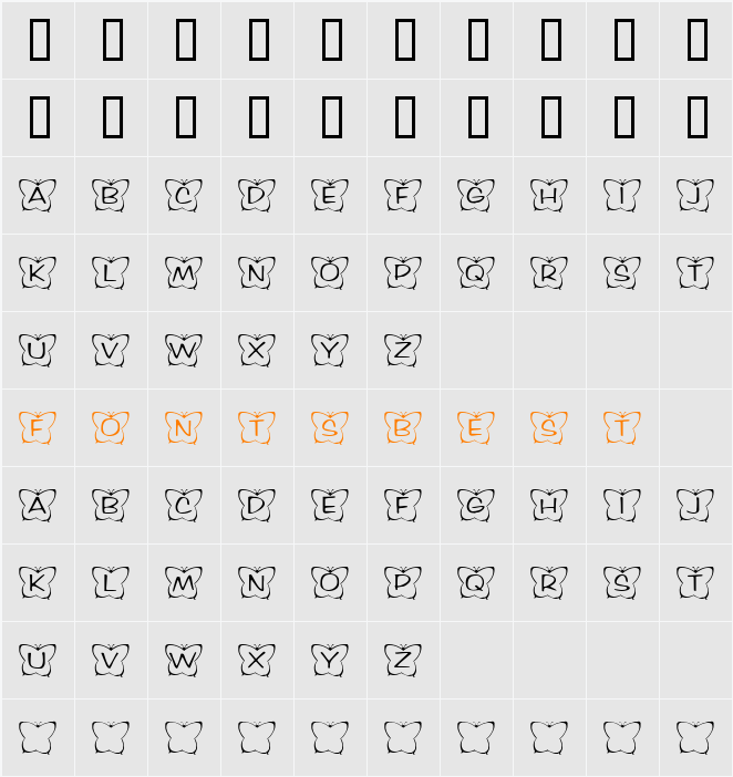 JI-Milers Character Map