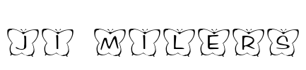 JI-Milers Font Image