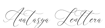 Anatasya Lenttera Font Image