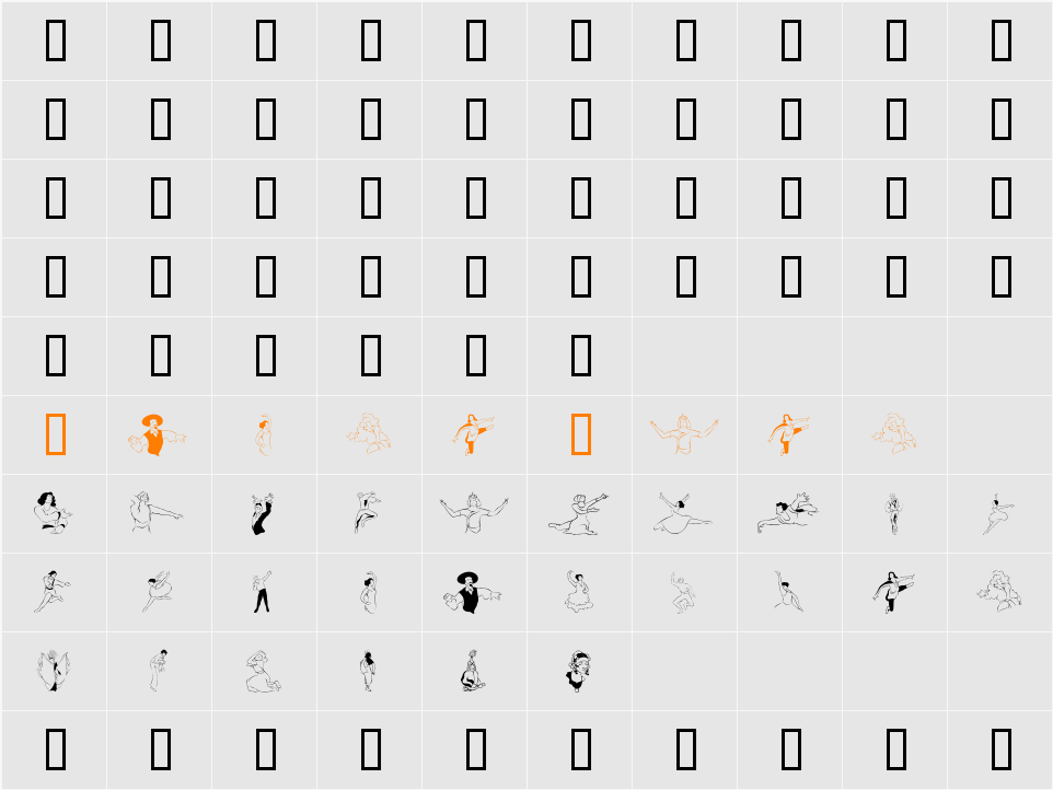 Dancer In The Dark II Character Map