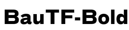 BauTF-Bold Font Image