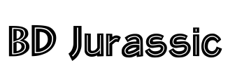 BD Jurassic Font Image