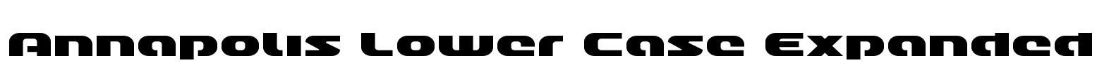 Annapolis Lower Case Expanded