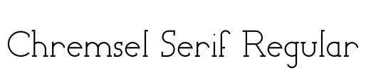 Chremsel Serif Regular Font Image