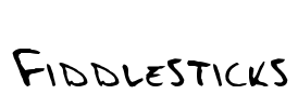 Fiddlesticks Font Image