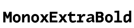 MonoxExtraBold Font Image