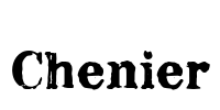 Chenier Font Image