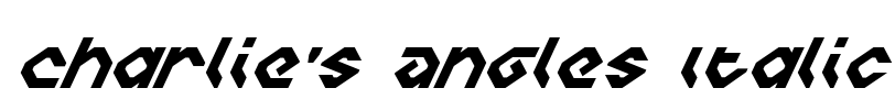 Charlie's Angles Italic