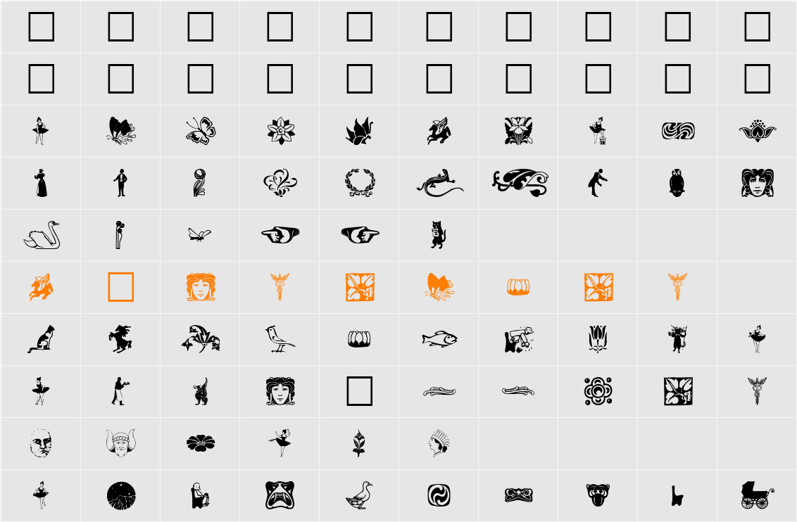 DavysDingbats2 Character Map