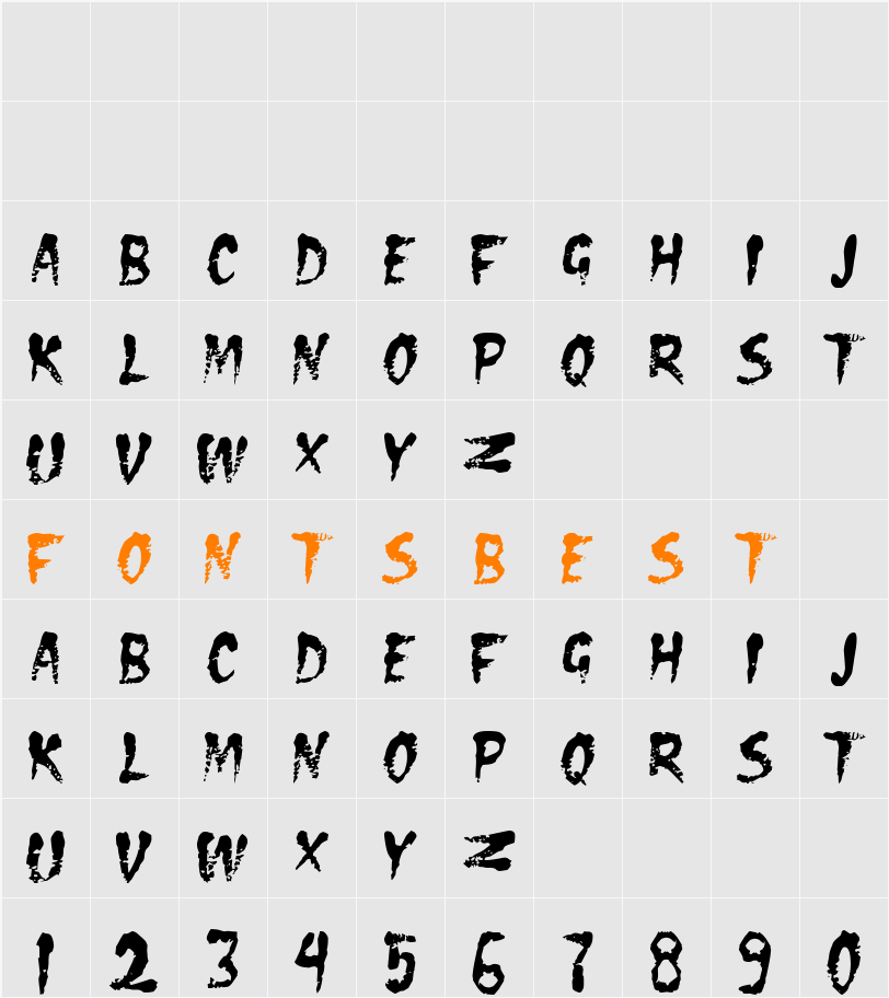 DS Eraser2 Character Map