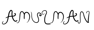 Amulman Font Image