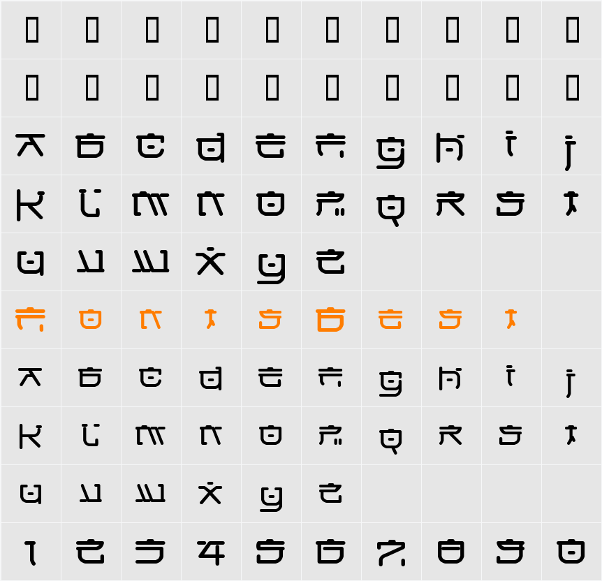 IttoRound Character Map
