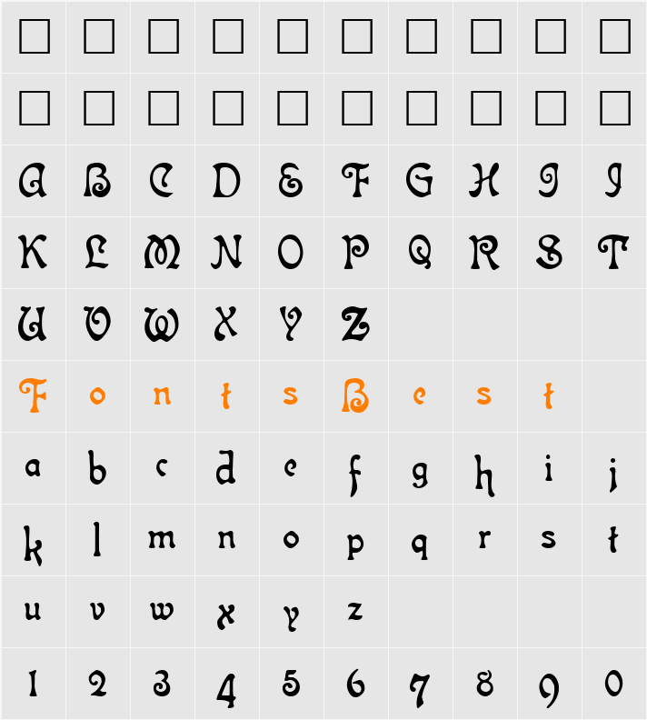 Atlantis Character Map
