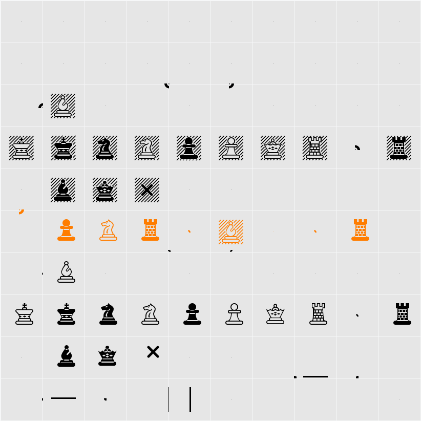 Chess Maya Character Map