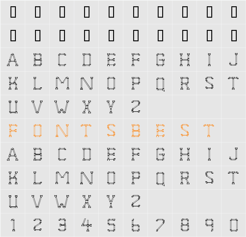 JI-Padder Character Map