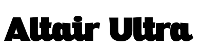 Altair Ultra Font Image