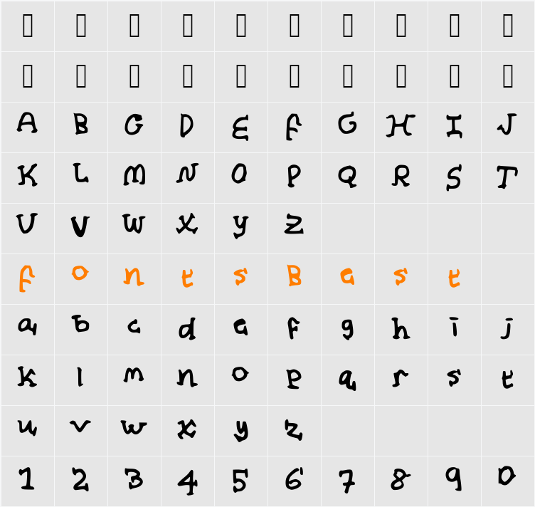 Almond_Milk Character Map