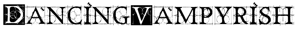 DancingVampyrish Font Image