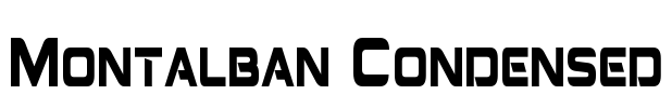 Montalban Condensed Font Image