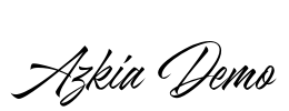 Azkia Demo Font Image