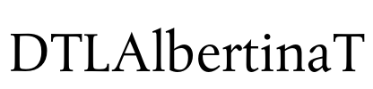 DTLAlbertinaT Font Image