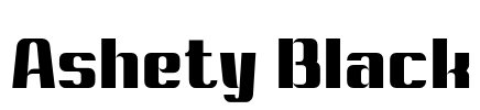 Ashety Black Font Image