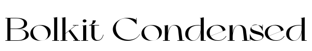 Bolkit Condensed