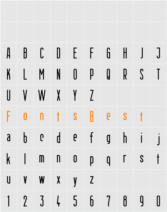 Berlin Email 2 Character Map