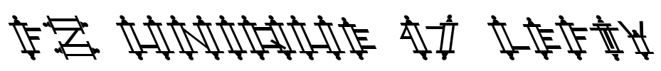 FZ UNIQUE 47 LEFTY Font Image