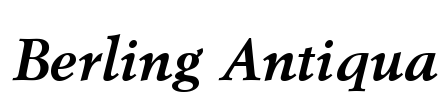 Berling Antiqua Font Image