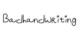 Badhandwriting Font Image