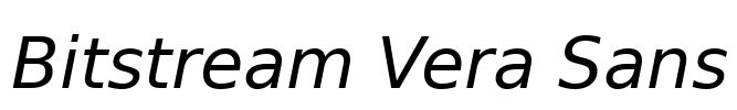 Bitstream Vera Sans Font Image