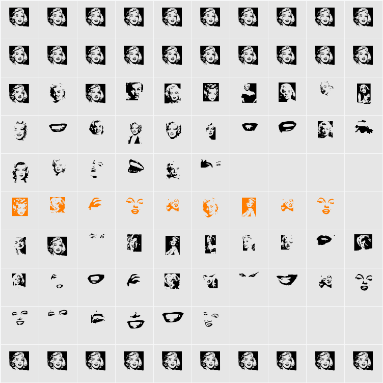 Monroe Dingbats Character Map