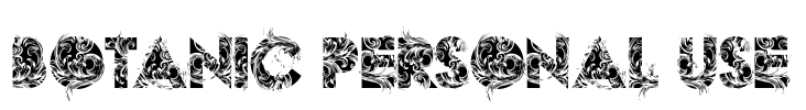 BOTANIC PERSONAL USE