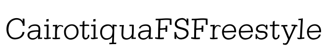 CairotiquaFSFreestyle Font Image