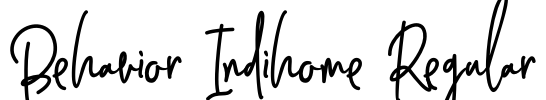 Behavior Indihome Regular Font Image