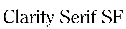 Clarity Serif SF Font Image