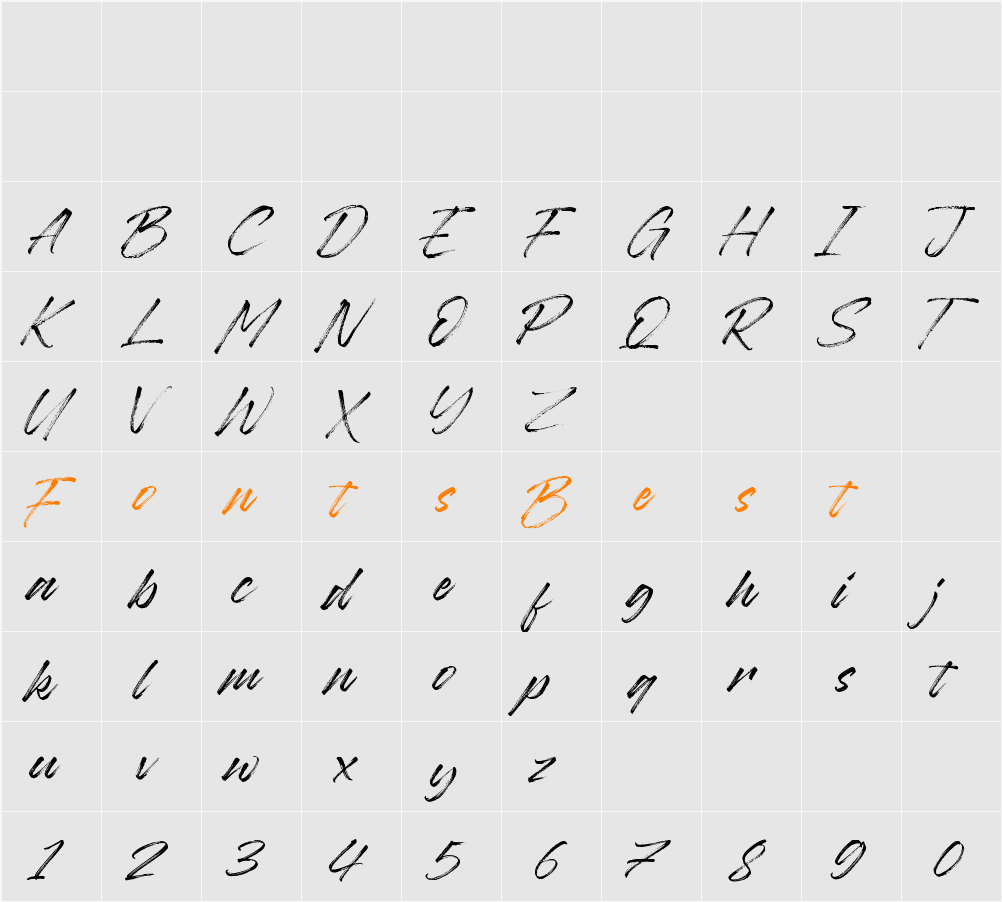 Baguette Character Map