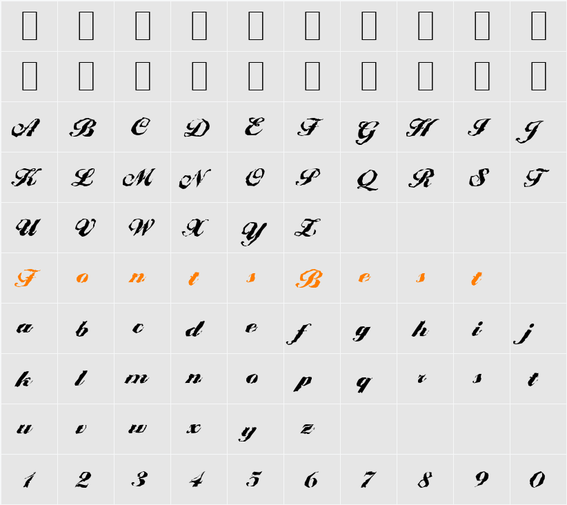 BallantinesRandom-Black Character Map