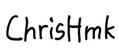 ChrisHmk Font Image