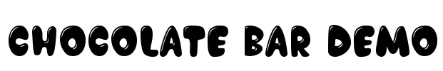 Chocolate Bar Demo Font Image