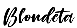 Blondeta Font Image