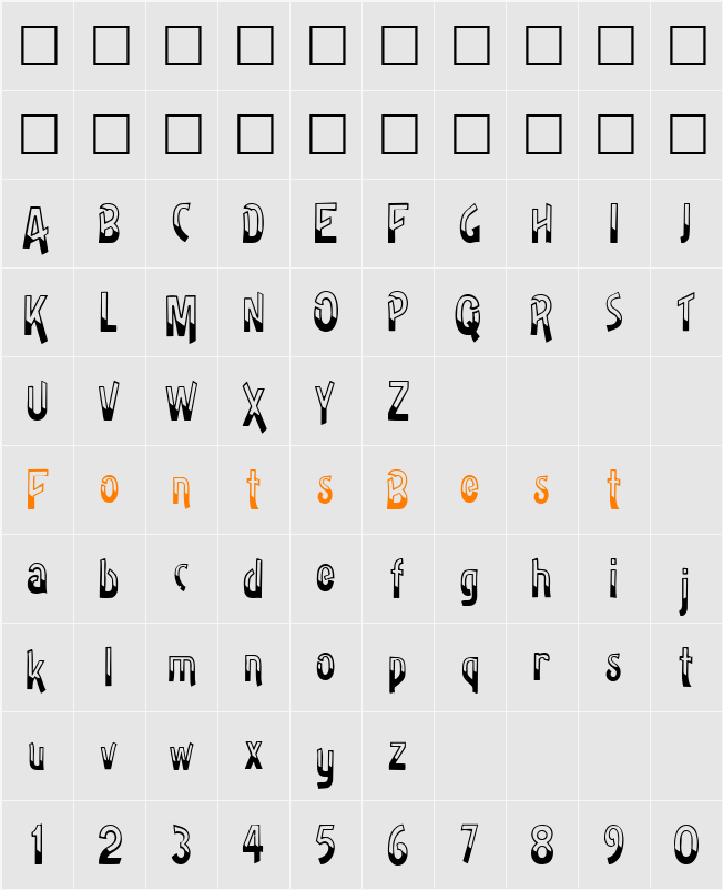 BadhHabit71 ttcon Character Map