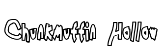 Chunkmuffin Hollow Font Image
